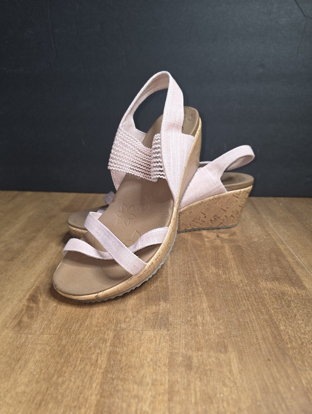 Skechers Women's Beverlee High Tea Wedge Sandals Size 9